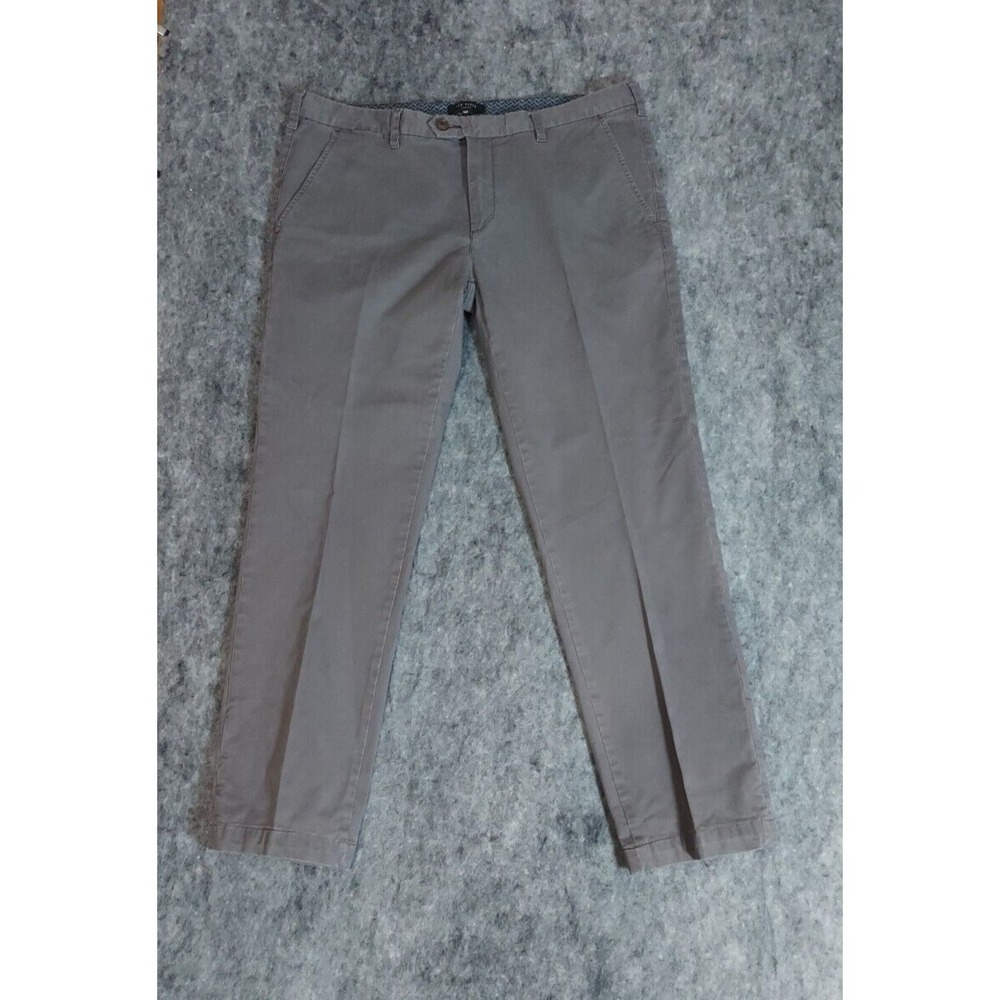 Ted Baker London Pants Mens 36x31‎ Gray Chino Flat Front Casual Business
